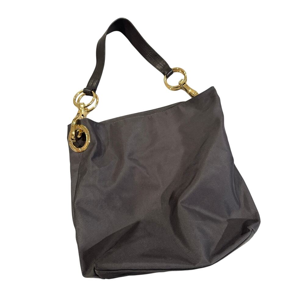 JPK Paris 75 Gray Nylon Shoulder Bag